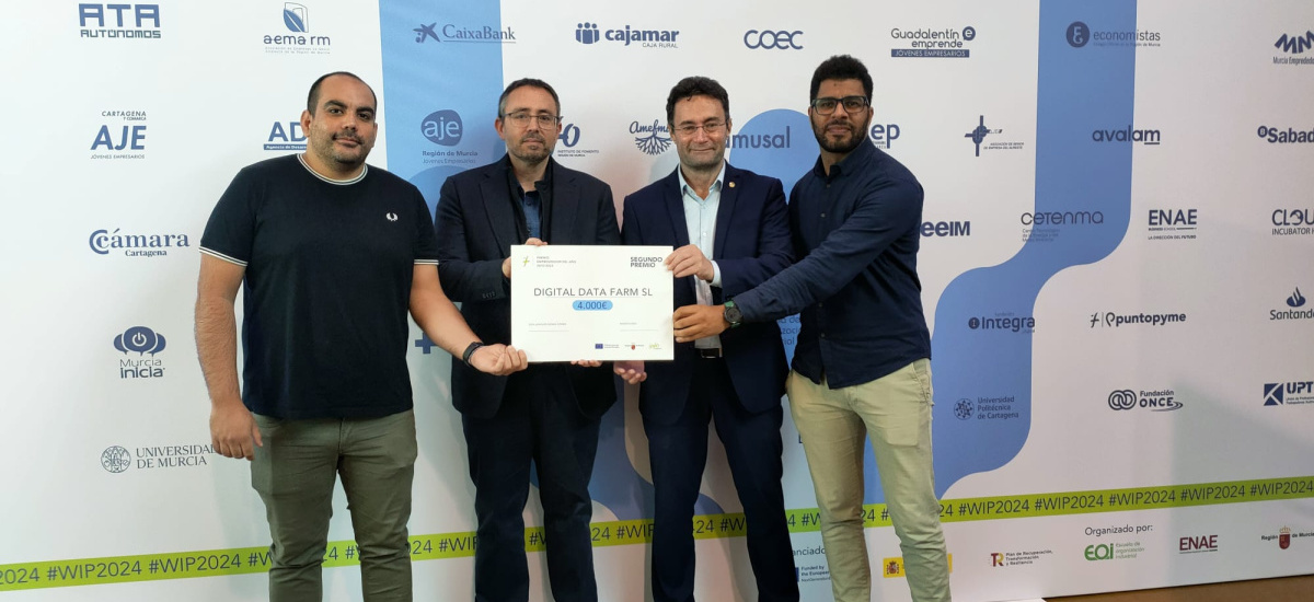 Foto: La spin-off de la UPCT Digital Data Farm, premiada en la convocatoria Emprendedor del A&nt